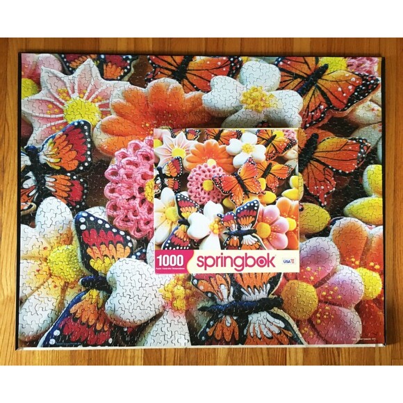 Springbok Butterfly Cookies Jigsaw Puzzle 1000 - 24" x 30" Complete - Picture 2 of 8